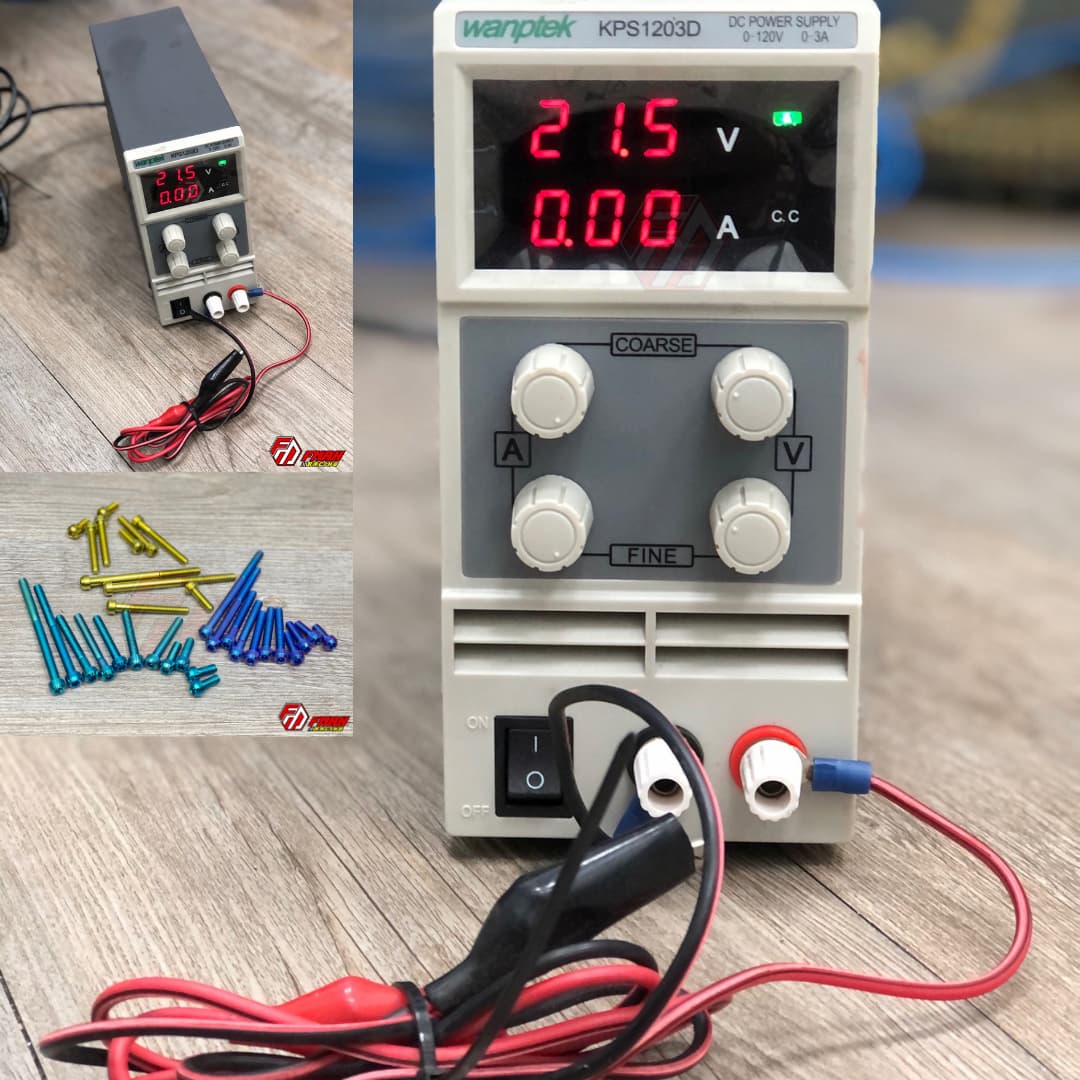 -ỐC TITANIUM GR5 VÀ MÁY ĐIỆN PHÂN 